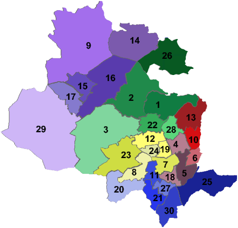 Ward boundaries