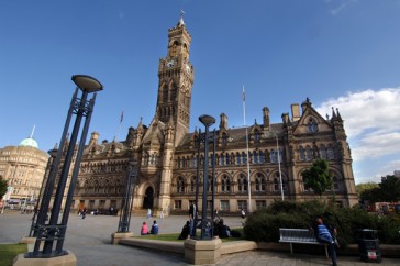 Bradford City Hall. Picture by Roger Moody