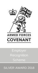 Armed Forces Covenant Employer Recognition Scheme. Silver Award 2018