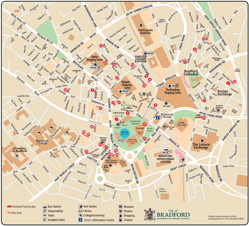 Broadway Shopping Centre Bradford Map