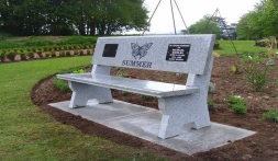 Example of a granite bench