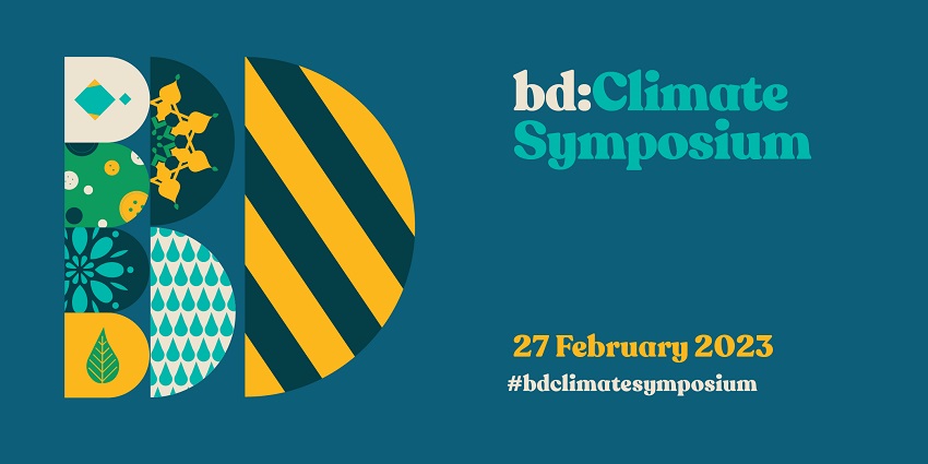 bd: Climate symposium. Save the Date. 27 February 2023.