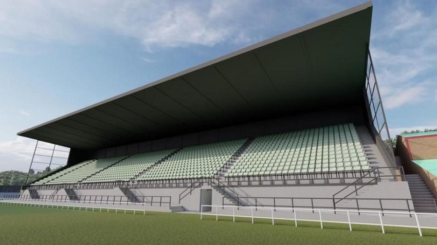 An image of how the new Keighley Cougars stand would look.