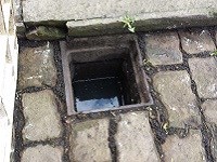 Inside of a gully