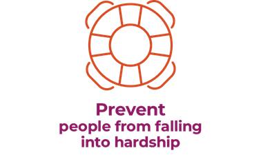 Prevent people from falling into hardship.