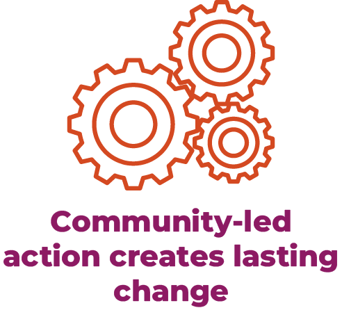 Community-led action creates lasting change.