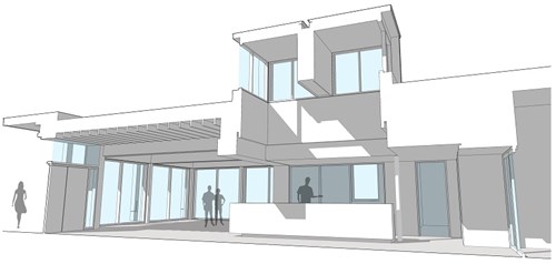 Artist's impression of The Community, Arts, Heritage and Future Technology Hub